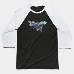 Cartoon stealth fighter Baseball T-Shirt